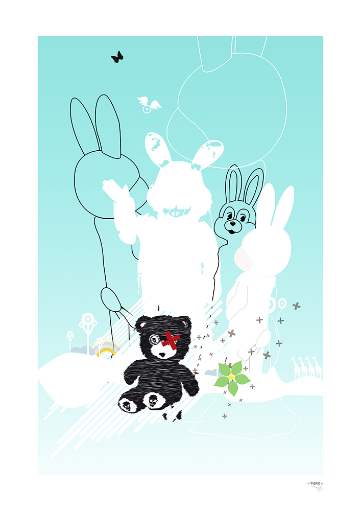 Poster Rabbit or bear